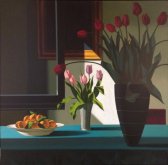 image bruce_cohen-still_life_with_tulips_and_shadow_and_light_1999_48in_x_48in_oil_on_canvas-jpeg