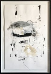 image 01b_edited_carl-heyward-title-marking-time-num-1-dim-26-x-40-inches-on-litho-paper-print-stock-acrylic-paint-and-graohite-crayon-studio-shot-jpg