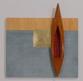 image 03_david_ruddell-boat_with_red_interior_gold_square_2013_44in_x_43in_x_5-5in_mixed_media-jpg