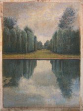 image 12_donald_and_era_farnsworth-reflection_pool_blue_2006_74in_x_55-5in_jacquard_tapestry-jpeg