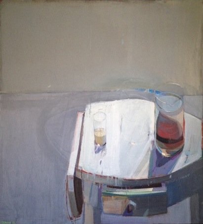 image raimonds_staprans-drop_leaf_table_with_ripe_persimmon_1982_48in_x_42in_oil_on_canvas-jpg