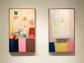 image 07a_rick_begneaud-solar_relic_and_mimosa_solstice_installation_view_collage_and_acrylic_on_canvas_over_panel_43_x_25_in-jpg