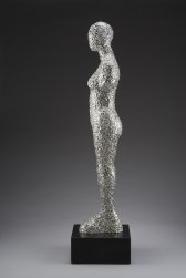 image 001b_tor_archer-celestial_venus_2016_37in_x_9in_x_9in_4in_base_height_included_in_height_melted_solder_over_plaster_on_granite_base-jpg