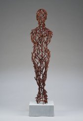 image 01a_tor_archer-a_woodland_appearance_2017_39in_x_9in_x9in_fabricated_copper_patina_marble_base-jpg