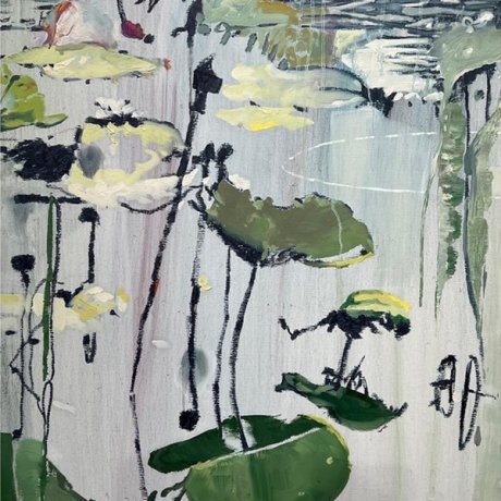 image 0001h_01ca_jamie_madison-pond_poetry_ii_oil_on_linen_detail_view_43in_x_49_inches_framed-jpg